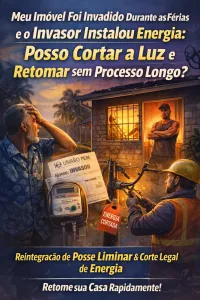 Imagem principal do artigo Meu Imóvel Foi Invadido Durante as Férias e o Invasor Instalou Energia